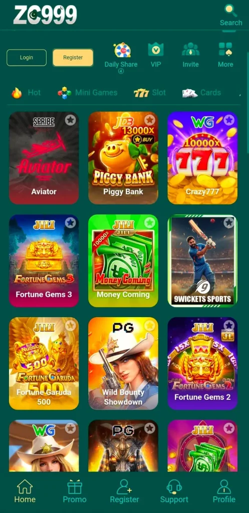ZC999 Game interface screenshot image