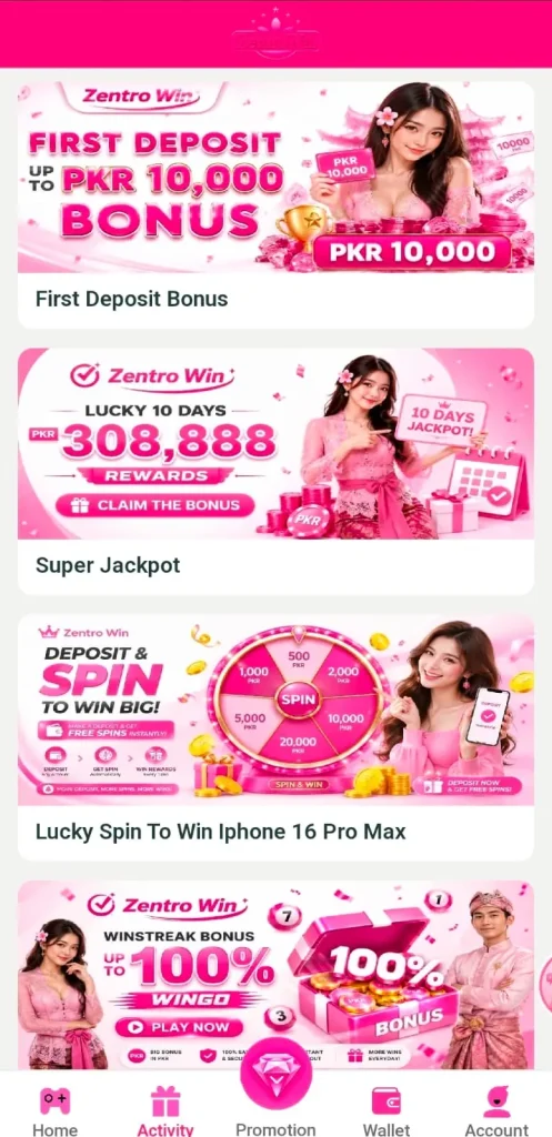 Zentro Win Game Daily Bonuses