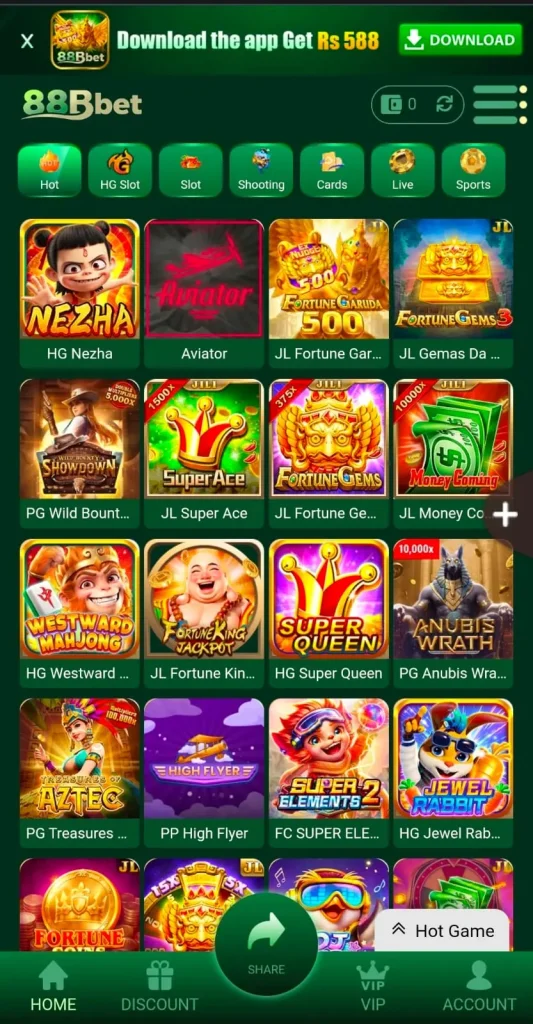 88Bbet Game interface screenshot image