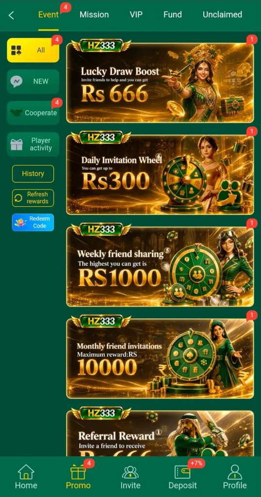 HZ333 Game Daily Massive Rewards