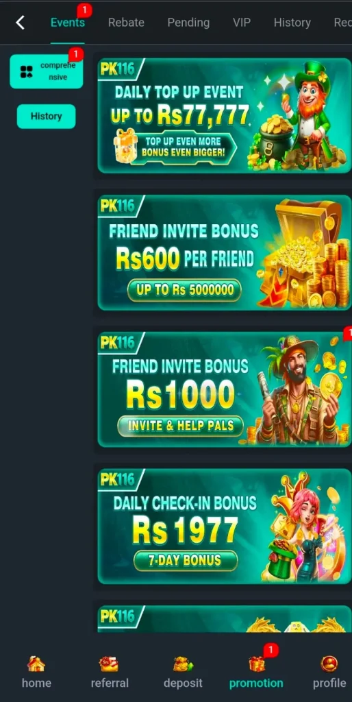 PK116 Game Daily Massive Bonuses