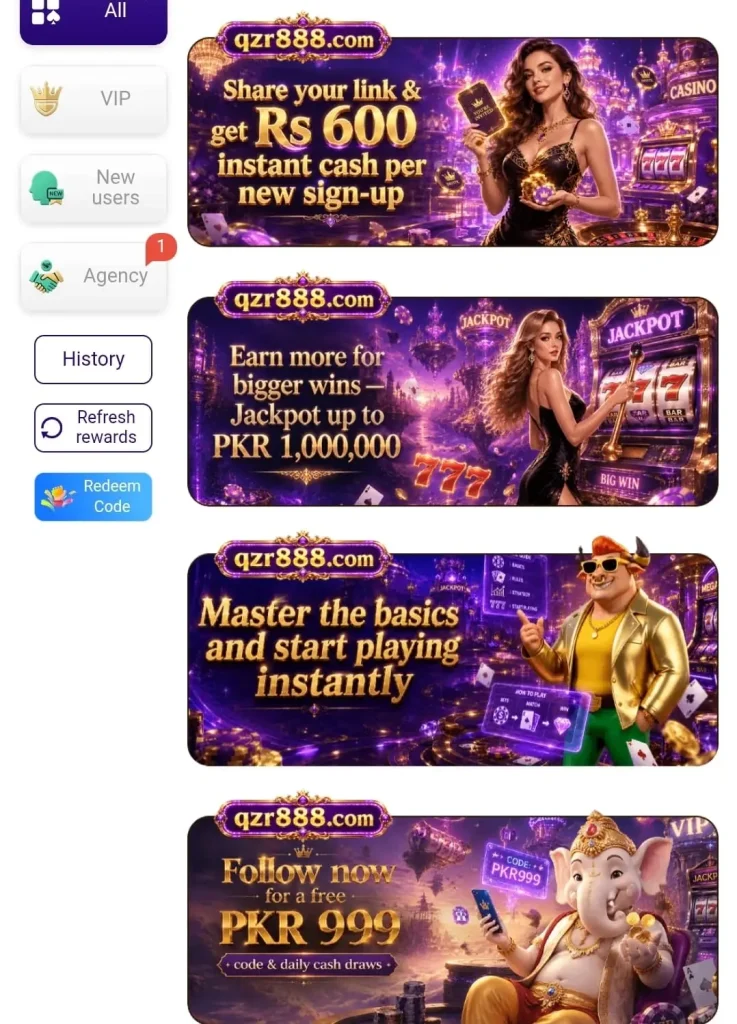 QZR888 Game Daily Rewards