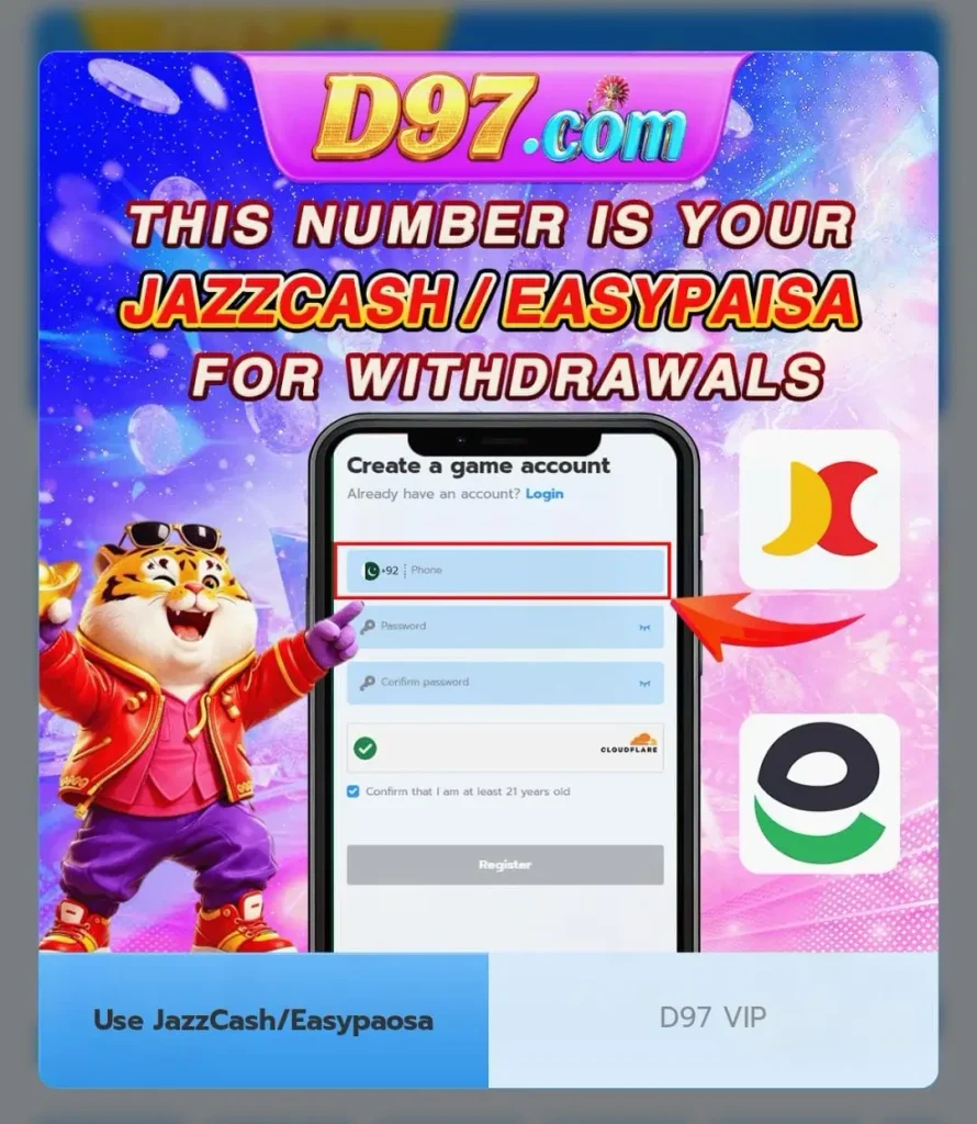 D97Win Game deposit options.