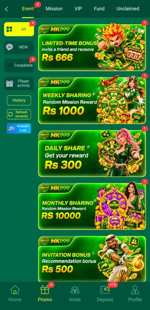 MK99 Game Daily Massive Bonuses