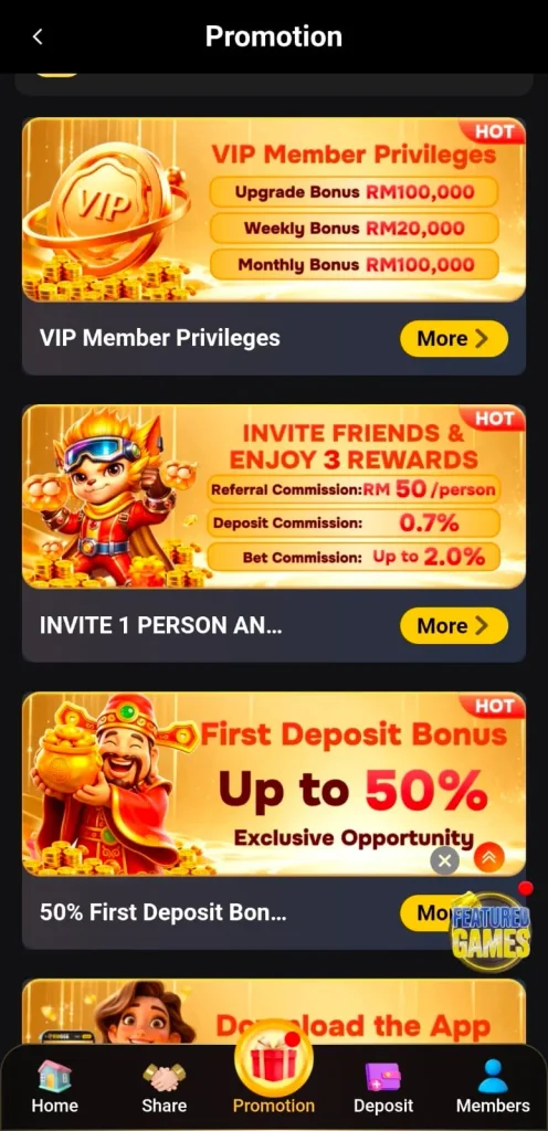 RM666 Game Daily Bonuses
