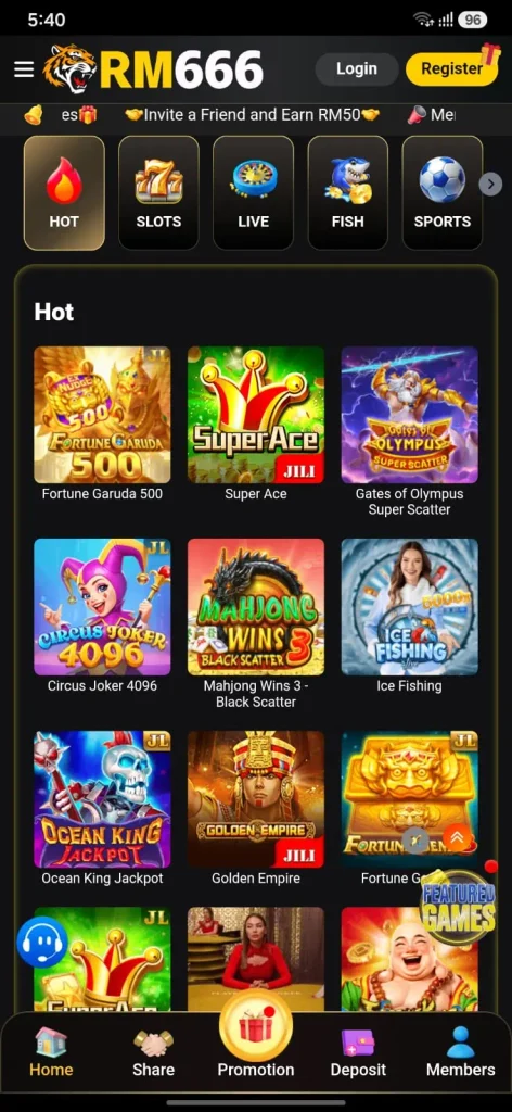 RM666 Game interface screenshot image